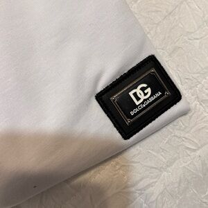 Dolce & Gabbana White Fabric with Logo Patch